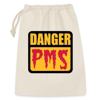 Danger PMS - Geschenkbeutel aus Baumwolle (30 x 45 cm) - Natur - Vorne