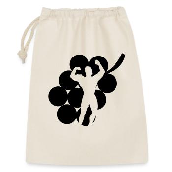 Healthy fruit grape gym bodybuilding - Gift Bag 30 x 45 cm - nature - Front
