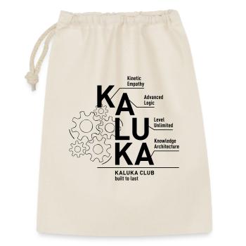 KALUKA_Club_Zahnraeder - Geschenkbeutel aus Baumwolle (30 x 45 cm) - Natur - Vorne