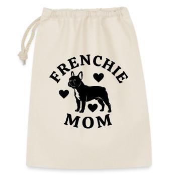 Frenchie_MomFrenchie Mom - Geschenkbeutel aus Baumwolle (30 x 45 cm) - Natur - Vorne