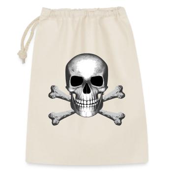 Skull Jolly Roger Pirate Flag T-Shirt R6Z - Gift Bag 30 x 45 cm - nature - Front