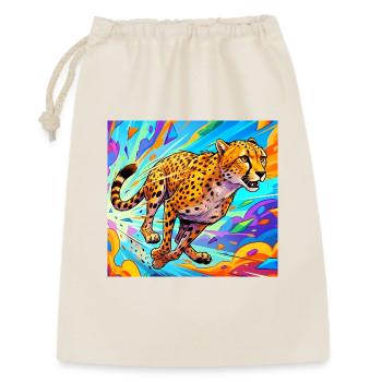 guépard - Sac cadeau 30 x 45 cm - nature - Devant