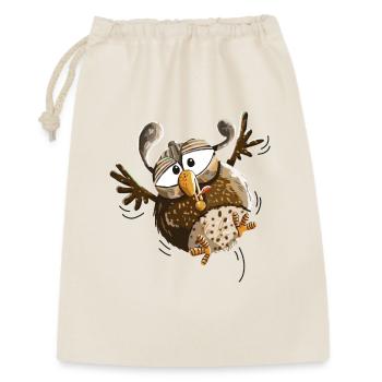 Fluttering owl flying low - owls - funny - Gift Bag 30 x 45 cm - nature - Front