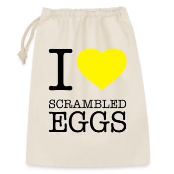 I LOVE SCRAMBLED EGGS Rührei - Gift Bag 30 x 45 cm - nature - Front