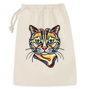 Colorful Cat - Gift Bag 30 x 45 cm - nature - Front