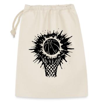 Energischer Basketball Kunst Basketball - Geschenkbeutel aus Baumwolle (30 x 45 cm) - Natur - Vorne