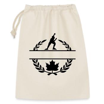 Couronne de laurier de patinage à la feuille d’érable du Canada - Sac cadeau 30 x 45 cm - nature - Devant