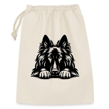 Tervueren Head with Paws - Gift Bag 30 x 45 cm - nature - Front