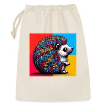 hedgehog - Gift Bag 30 x 45 cm - nature - Front