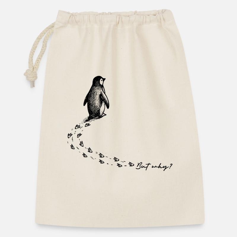 Penguin But Why Antarctica Mountain Meme Backprint - Gift Bag 30 x 45 cm - nature