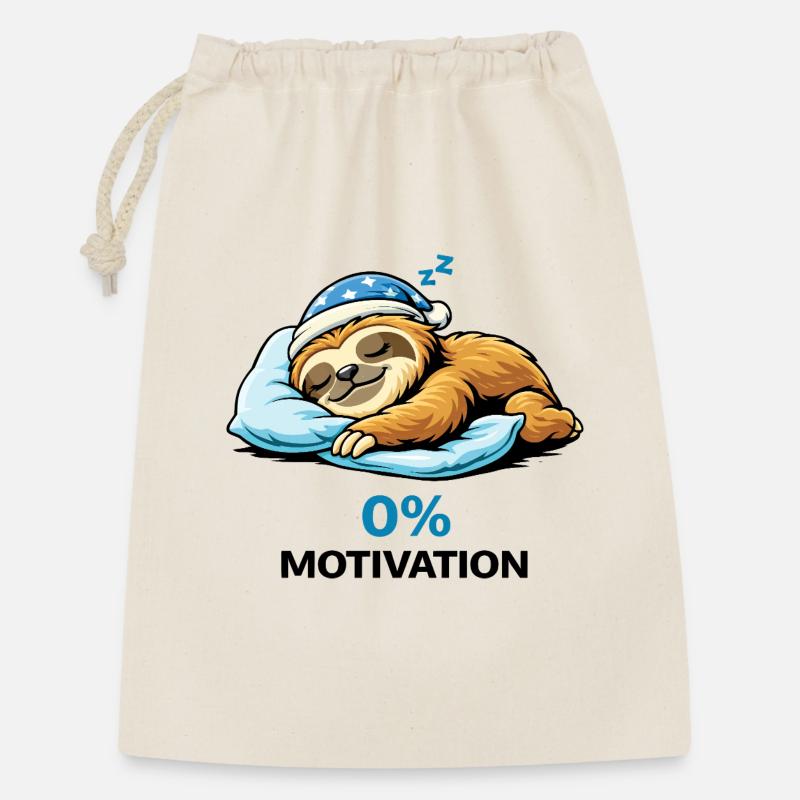 Sleepy Sloth at Zero Percent - Gift Bag 30 x 45 cm - nature