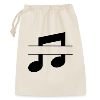 Musical note text banner - Gift Bag 30 x 45 cm - nature - Front