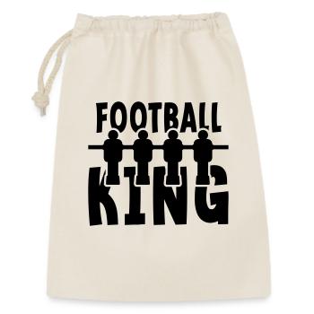 Tischfußball-König. Tischfußballspiel. - Geschenkbeutel aus Baumwolle (30 x 45 cm) - Natur - Vorne