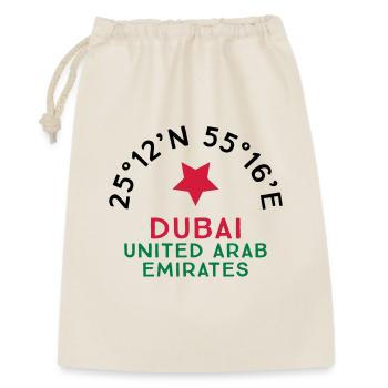 Dubai - Geschenkbeutel aus Baumwolle (30 x 45 cm) - Natur - Vorne