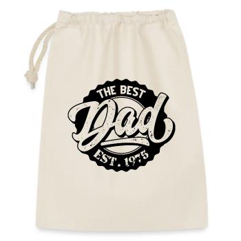 Le Meilleur Papa EST 1975 - Sac cadeau 30 x 45 cm - nature - Devant