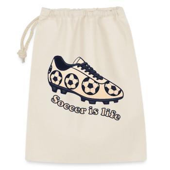 Soccer – Soccer is Life Design - Gift Bag 30 x 45 cm - nature - Front