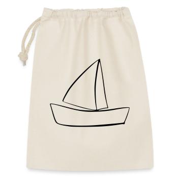 Boot - Geschenkbeutel aus Baumwolle (30 x 45 cm) - Natur - Vorne