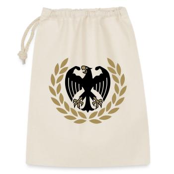 Deutscher Kraftsport Adler - Geschenkbeutel aus Baumwolle (30 x 45 cm) - Natur - Vorne