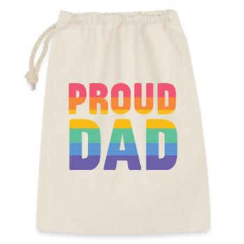 LGBT Pride Month - Stolzer Vater - Geschenkbeutel aus Baumwolle (30 x 45 cm) - Natur - Vorne