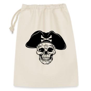 Chapeau de pirate crâne - Sac cadeau 30 x 45 cm - nature - Devant