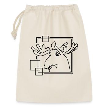 Orignal en forme géométrique - Conception d’art au trait - Sac cadeau 30 x 45 cm - nature - Devant
