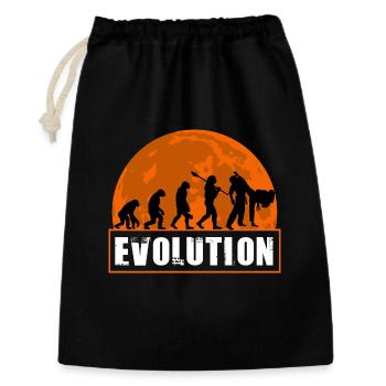 Judo-Evolution Kampfsportliebhaber Judo-Spieler - Geschenkbeutel aus Baumwolle (30 x 45 cm) - Schwarz - Vorne