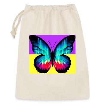 papillon - Sac cadeau 30 x 45 cm - nature - Devant