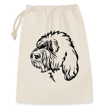 Petit Basset Griffon Vendéen tête - Sac cadeau 30 x 45 cm - nature - Devant