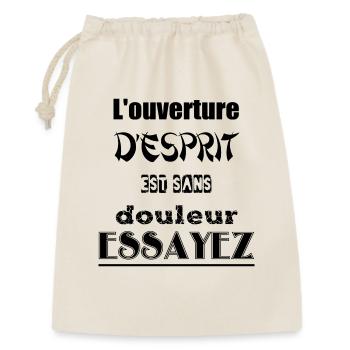 L'ouverture de la pensée est sans douleur - Sac cadeau 30 x 45 cm - nature - Devant