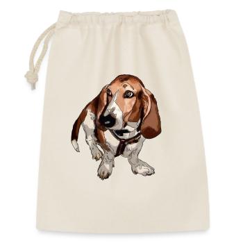 Basset - Sac cadeau 30 x 45 cm - nature - Devant