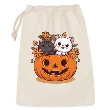 Cats in pumpkin head Halloween design - Gift Bag 30 x 45 cm - nature - Front