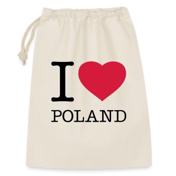 I LOVE POLAND Polen Polska - Gift Bag 30 x 45 cm - nature - Front