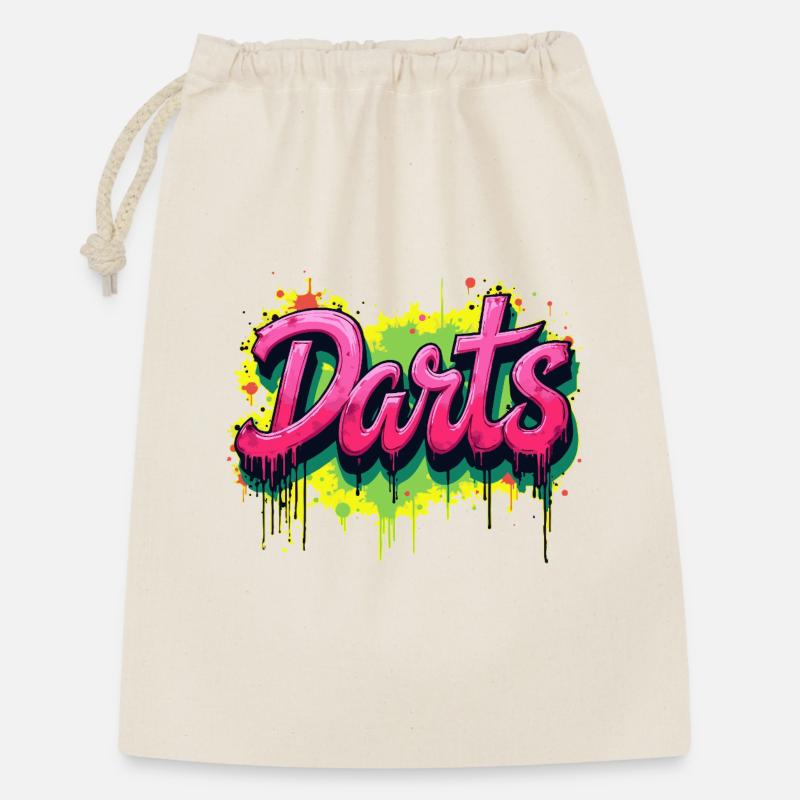 Darts, Darts, Graffiti - Gift Bag 30 x 45 cm - nature