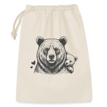 Father bear and baby - Gift Bag 30 x 45 cm - nature - Front