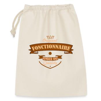 Fonctionnaire - Sac cadeau 30 x 45 cm - nature - Devant