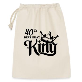 Roi du 40e anniversaire - Sac cadeau 30 x 45 cm - nature - Devant