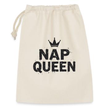 Nap Queen Saying for Late Risers - Gift Bag 30 x 45 cm - nature - Front