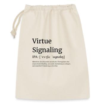 Virtue_Signaling - Gift Bag 30 x 45 cm - nature - Front