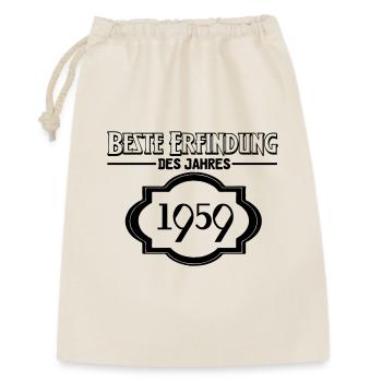 Beste Erfindung des Jahres 1959 Geschenk - Geschenkbeutel aus Baumwolle (30 x 45 cm) - Natur - Vorne