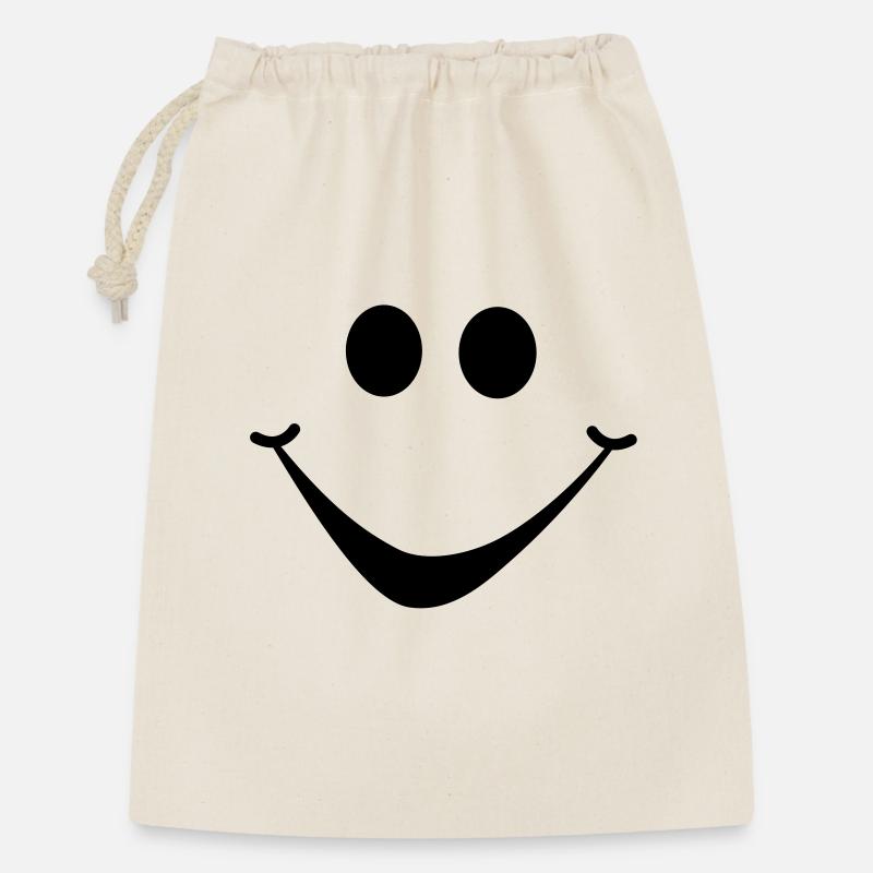 smiley1 - Gift Bag 30 x 45 cm - nature