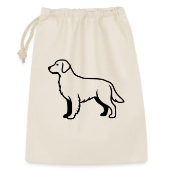 Labrador Retriever Hund Umriss - Geschenkbeutel aus Baumwolle (30 x 45 cm) - Natur - Vorne