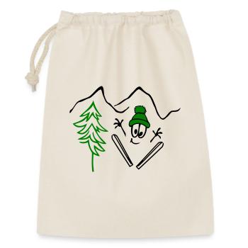 Ski jumpers, winter, winter sports - Gift Bag 30 x 45 cm - nature - Front