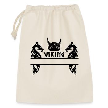 Plaque signalétique du casque de dragon viking - Sac cadeau 30 x 45 cm - nature - Devant