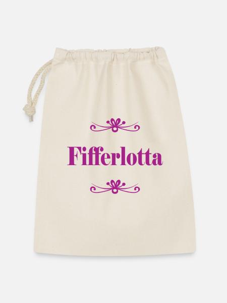 Fifferlotta Ornament  - Geschenkbeutel aus Baumwolle (30 x 45 cm) - Natur
