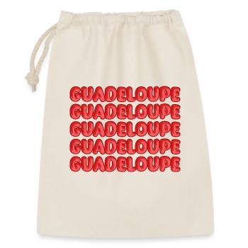 Guadeloupe - Geschenkbeutel aus Baumwolle (30 x 45 cm) - Natur - Vorne