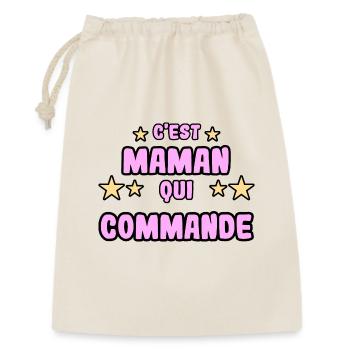 C'est maman qui commande - Sac cadeau 30 x 45 cm - nature - Devant