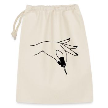 Nail Polish pedicure logo 2 - Gift Bag 30 x 45 cm - nature - Front