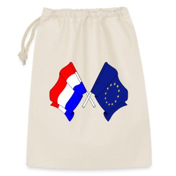 Drapeau des Pays-Bas, drapeau de l’Europe - Sac cadeau 30 x 45 cm - nature - Devant
