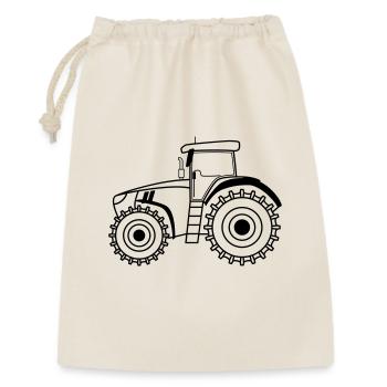 Traktor Symbol Umriss Landwirtschaft - Geschenkbeutel aus Baumwolle (30 x 45 cm) - Natur - Vorne