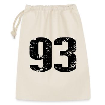Maillot numéro 93 - Sac cadeau 30 x 45 cm - nature - Devant